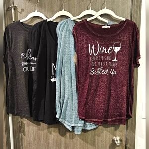 Four Size XL Graphic Tees